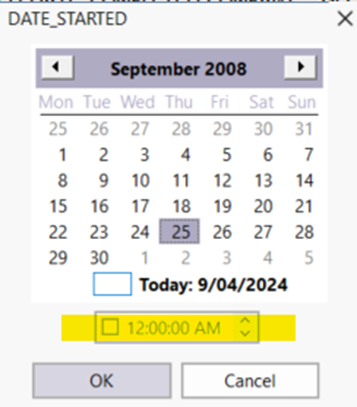 Modify the date picker to not display the time component – Micromine ...